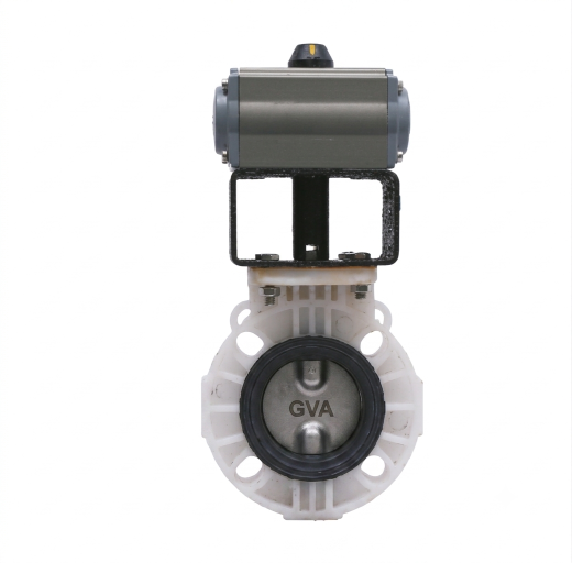 Global Valve Automation - Automation - Pneumatic and Electric Actuator Operated Polypropylene Butterfly Valve