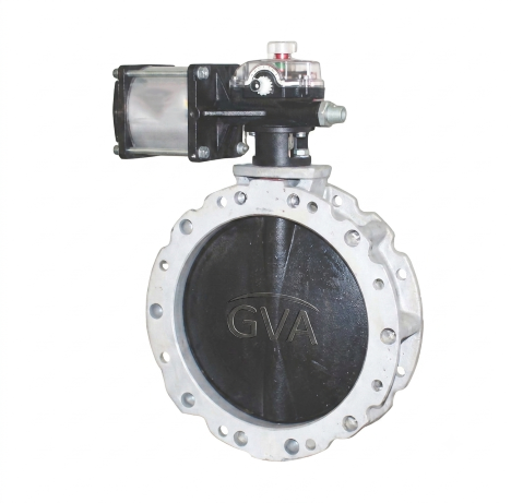 Global Valve Automation - Automation - Pneumatic operated Cement butterfly valve