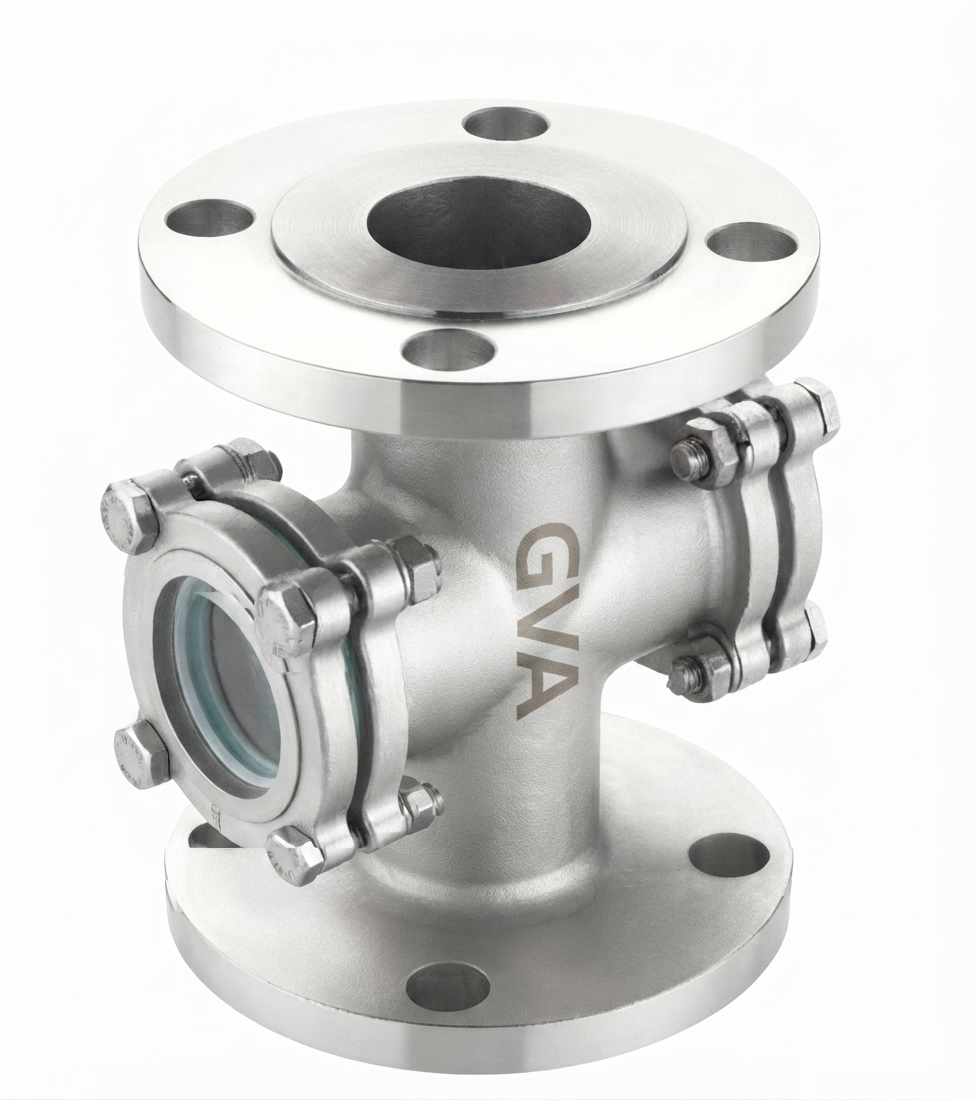 Global Valve Automation - Manual Valve - Double window Sight glass