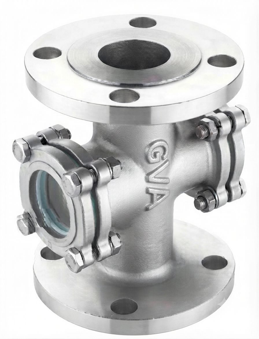 Global Valve Automation - Manual Valve - Double window Sight glass